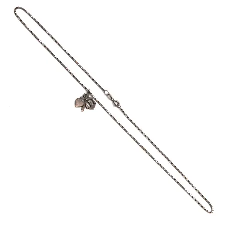 Usko-, toivo- ja rakkaus-kaulakoru, pituus 42cm, riipus 835 ketju 925,  Paino: 3,8 g