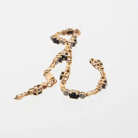 Viallinen kivirannekoru, 585br, Paino: 6,4 g