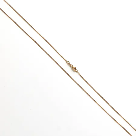Panssarikaulaketju, pituus 46cm, leveys 1mm, 585,  Paino: 1,7 g