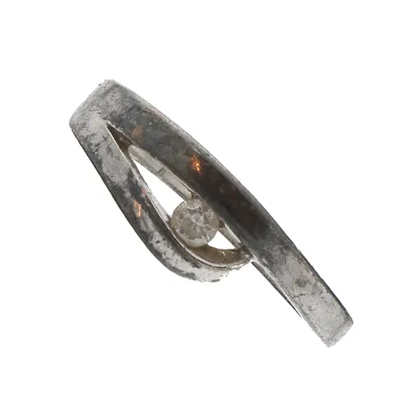 Kivisormus, koko 19¼, 925br, Paino: 3,3 g