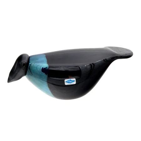 Lasilintu, Varis, signeeraus O. Toikka Nuutajärvi, mitat 240x90mm.