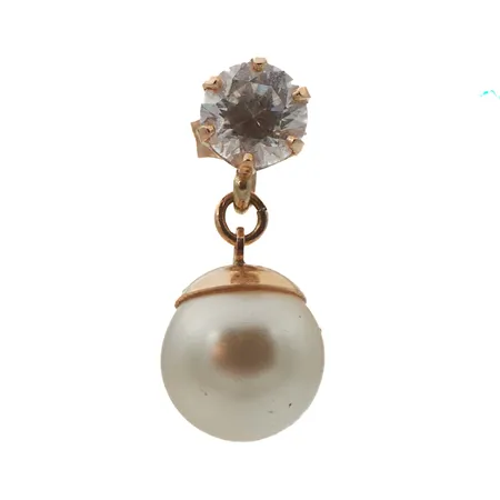 Kivikorvakoru muovihelmellä, korkeus 18mm, 585br,  Paino: 0,9 g