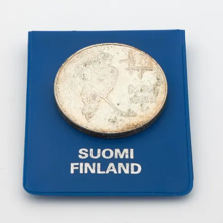 Juhlaraha, Jääkiekon MM-1982, nimellisarvo 50mk, 500, Paino: 23 g