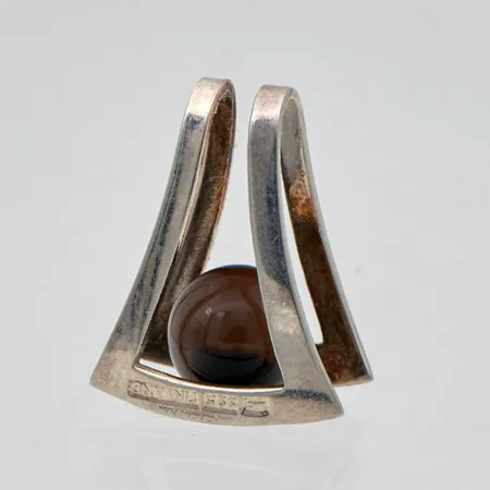 Kiviriipus, korkeus 19mm, Kultasepät Salovaara, 925br, Paino: 2,2 g