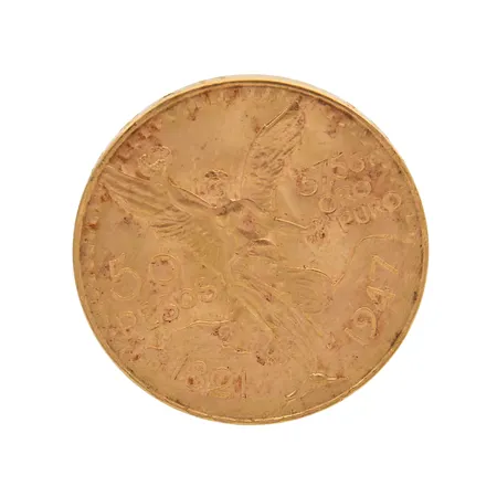 Kultaraha, nimellisarvo 50 pesoa 1821-1947, Meksiko, 900,  Paino: 41,7 g