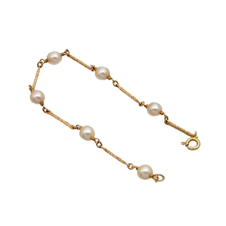 Helmiranneketju, pituus 195mm, helmen Ø 6,3mm, Paino: 4,6 g