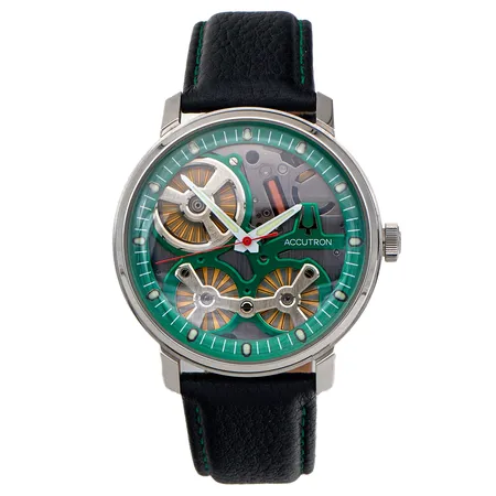 Teräsrannekello, Accutron Spaceview 2020 Limited Edition, 150/300, rungon Ø 44mm, cal.NS30, ref.2ES6A002, laatikko ja takuukortti Paino: 0 g