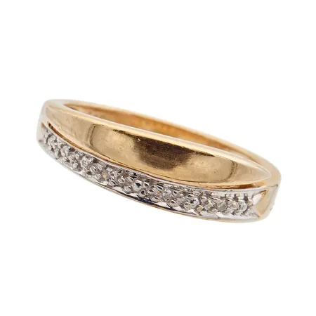 Timanttisormus 3xn.0.005ct, koko 18, leveys 2-6mm, 585br, Paino: 3,7 g