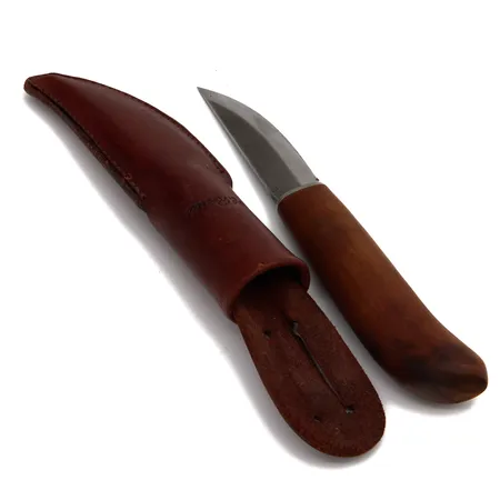 Puukko, H.Roselli, terän pituus 85mm, nahkatuppi,