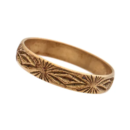 Kuvioitu sormus, koko 17¼, Lontoo 1991, 375, Paino: 1,5 g