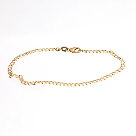 Ranneketju, pituus 190mm, leveys 3mm, 375,  Paino: 1,5 g