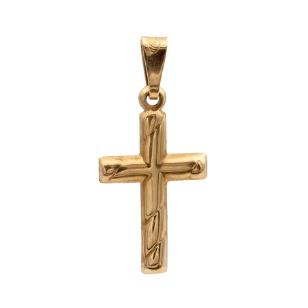 Risti-riipus, korkeus 24mm, valmistaja Saurum, 585, Paino: 0,6 g