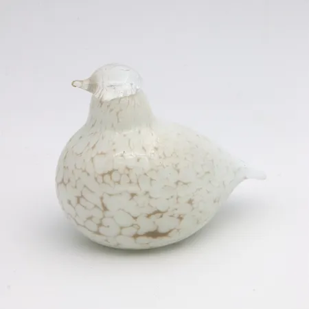 Lasilintu Oiva Riekko,, Nuutajärvi, Signeerattu, korkeus 70mm, pituus 85mm