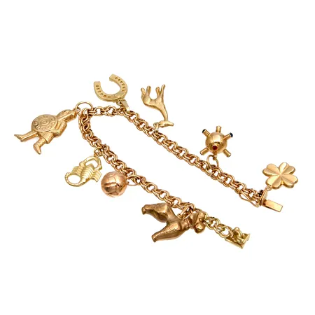 Bismarck-ranneketju maskoteilla, pituus 190mm, 585br, Paino: 13,7 g