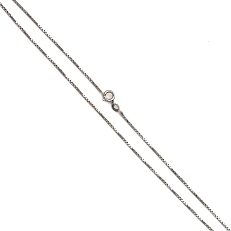 Venetsia-kaulaketju, pituus 40cm, 585 valkokulta,  Paino: 2,8 g