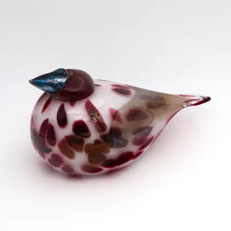 Lasilintu Rosalinda, Iittala, signeeraus O.Toikka, Iittala, mitat 200 x 100mm