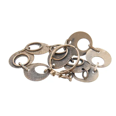 Viallinen kivisormus ja rannekoru, 925br, Paino: 8,2 g