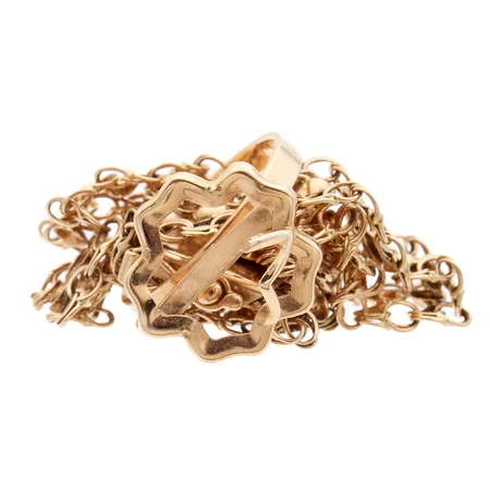 Viallinen ranneketju ja sormus, 585, Paino: 8,5 g