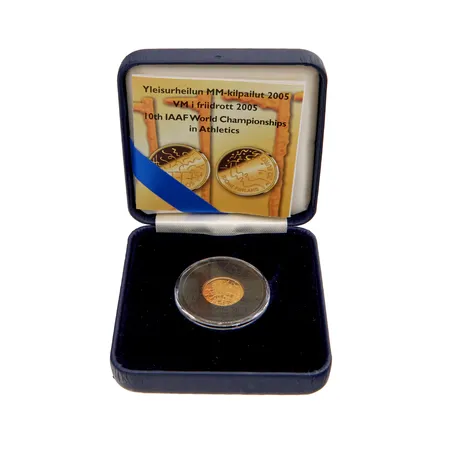 Kultaraha, Yleisurheilun MM-kilpailut 2005, no. 007623, 900,  Paino: 1,7 g