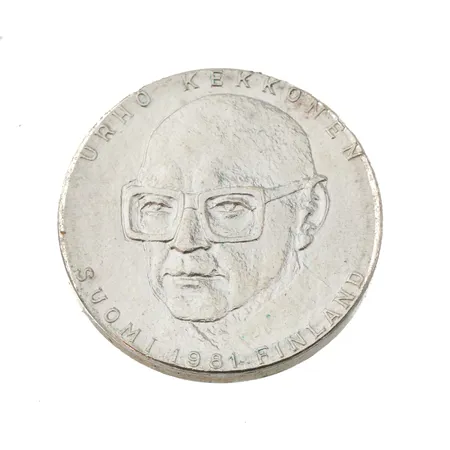 Juhlaraha, Urho Kekkonen 1981, nimellisarvo 50mk, 500, Paino: 20 g