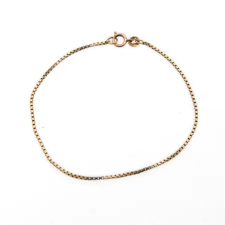 Venetsia-ranneketju, pituus 190mm, leveys 1mm, 585, Paino: 2,1 g