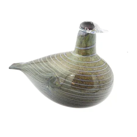 Nuutajärvi koristelintu Oiva Toikka Alli, ei signeerausta, korkeus 145mm, pituus 180mm