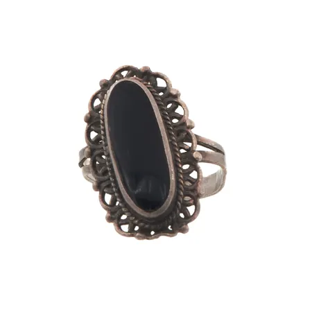 Viallinen kivisormus, 925br, Paino: 3,4 g