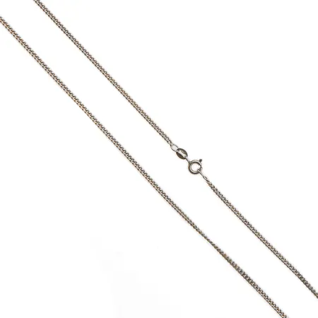 Panssarikaulaketju, pituus 60cm, leveys 2mm, Kultajousi, 925, Paino: 6,8 g