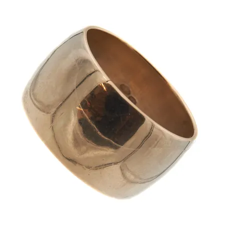 Sileä sormus, koko 18½, leveys 12mm, 585, Paino: 12,6 g