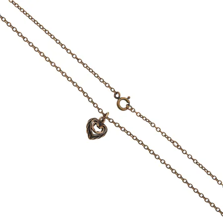 Kaulakoru Kalevala, Talon sydän, riipuksen korkeus 12mm, ketjun pituus 43-46cm, pronssia.