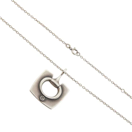 Kaulakoru, Ratsumies, Kalevala Koru, ketjun pituus 49-54cm, korkeus 37mm, 925, Paino: 12,9 g