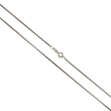 Venetsia-kaulaketju, pituus 50cm, leveys 1mm, Kultajousi, 925, Paino: 4,2 g