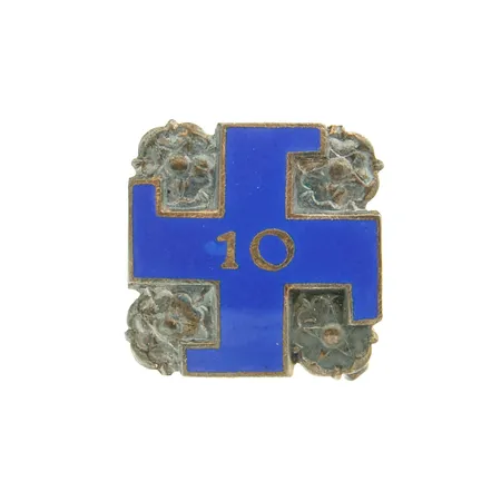 10-vuotis pinssi, Lotta-Svärd, mitat 16x16mm, numeroitu 41620, Paino: 0 g