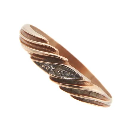 Timanttisormus 1xn.0.005ct, koko 16¾, 585, Paino: 1,4 g