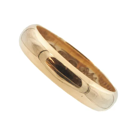 Sileä sormus, kaiverrettu, koko 15½, 585, Paino: 2,6 g