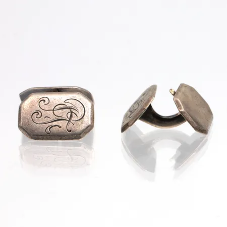 Kalvosinnapit, kaiverrettu, mitat 12,7x19mm, 813,  Paino: 12,3 g