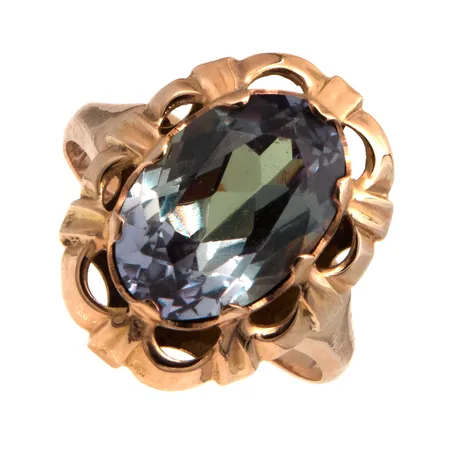 Kivisormus, koko 17, 585br,  Paino: 3,3 g