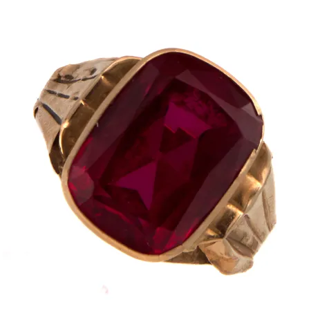 Viallinen kivisormus, koko 20, 585br, Paino: 5,8 g