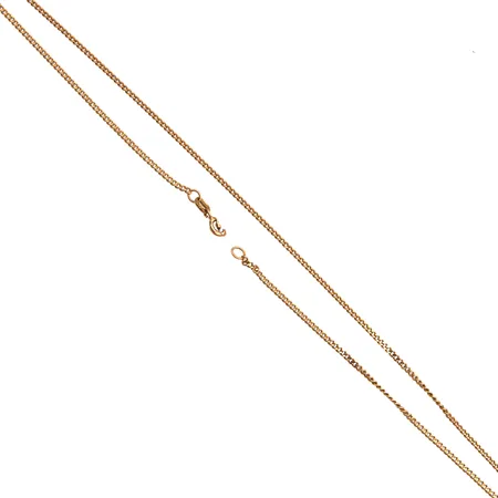 Panssarikaulaketju, pituus 48,5cm, lukko viallinen, 585, Paino: 4,5 g