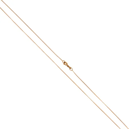 Panssarikaulaketju, pituus 43cm, ketjussa pientä vääntymää, 585,  Paino: 1,2 g