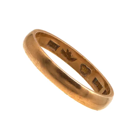 Sileä sormus, koko 18¾, kaiverrettu, 750, Paino: 3,6 g