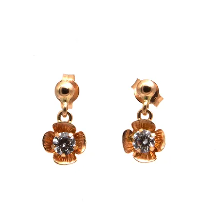 Kivikorvakorut, korkeus 11mm, 585br, Paino: 0,9 g