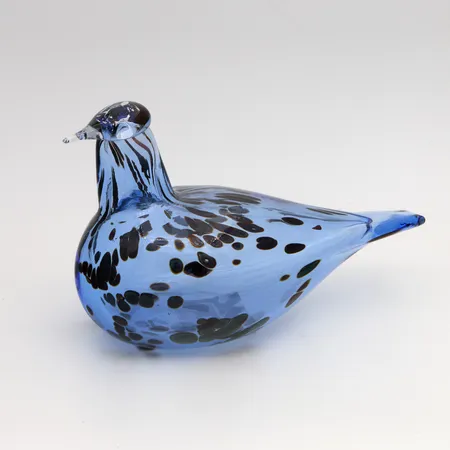 Lasilintu Iittala, Oiva Toikka, Sinisafiiri aqua, signeerattu nro 477/500, pituus 21cm, Alkuperäislaatikossa