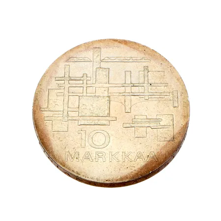 Juhlaraha, Suomen itsenäisyyden kunniaksi 1917-1967, nimellisarvo 10mk, 900, Paino: 24,2 g
