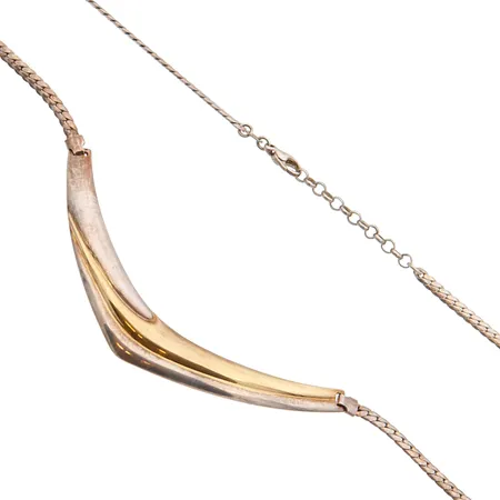 Kaulakoru, pituus 44,5cm, leveys 3-6mm, 925,  Paino: 20,3 g