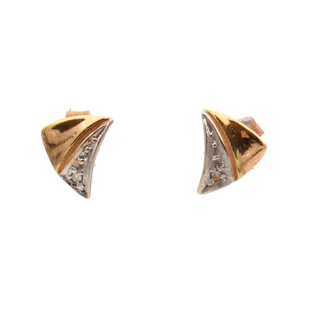 Timanttikorvakorut 2xn.0.005ct, Ø 7mm, 585,  Paino: 1 g