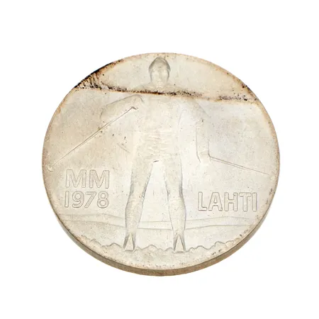 Juhlaraha, Lahti MM 1978, nimellisarvo 25mk, 500, Paino: 26,2 g