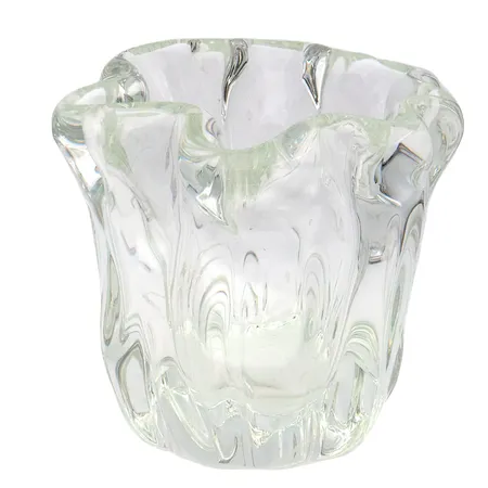 Maljakko, Iittala, Kalvolan Kanto, signeeraus Tapio Wirkkala 158/1987, korkeus 195mm, Ø n.180mm, pohjassa käytön jälkiä ja yritys leima, ei lähetetä.