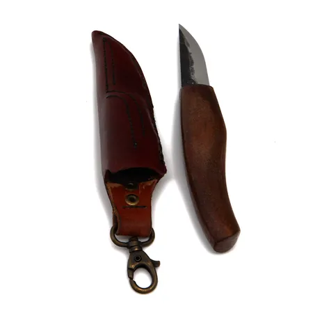 Puukko, terän pituus 60mm, nahkatuppi, 