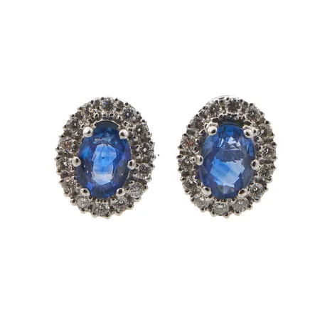 Dianakorvakorut timanteilla 28xn.002ct, aitoustodistus, korkeus 12mm, valkokultaa, 585br,  Paino: 4,7 g